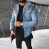 Plaid Patchwork Denim Jackets For Men -Active Vogue P 20220926103352386 186