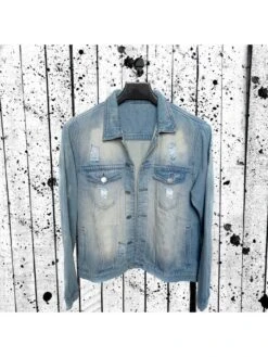 Fashion Casual Letter Printing Men's Denim Jacket -Active Vogue P 20220927100858161 507