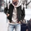 Preppy Striped Men's Long Sleeve Baseball Jacket 1 Preppy Striped Men's Long Sleeve Baseball Jacket -Active Vogue P 20220927101058843 375