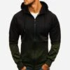 Gradient Color Casual Hooded Coats For Men -Active Vogue P 20220927170325325 481