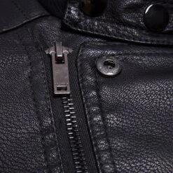 Pure Color PU Men's Long Sleeve Jacket -Active Vogue P 20220929173401095 743