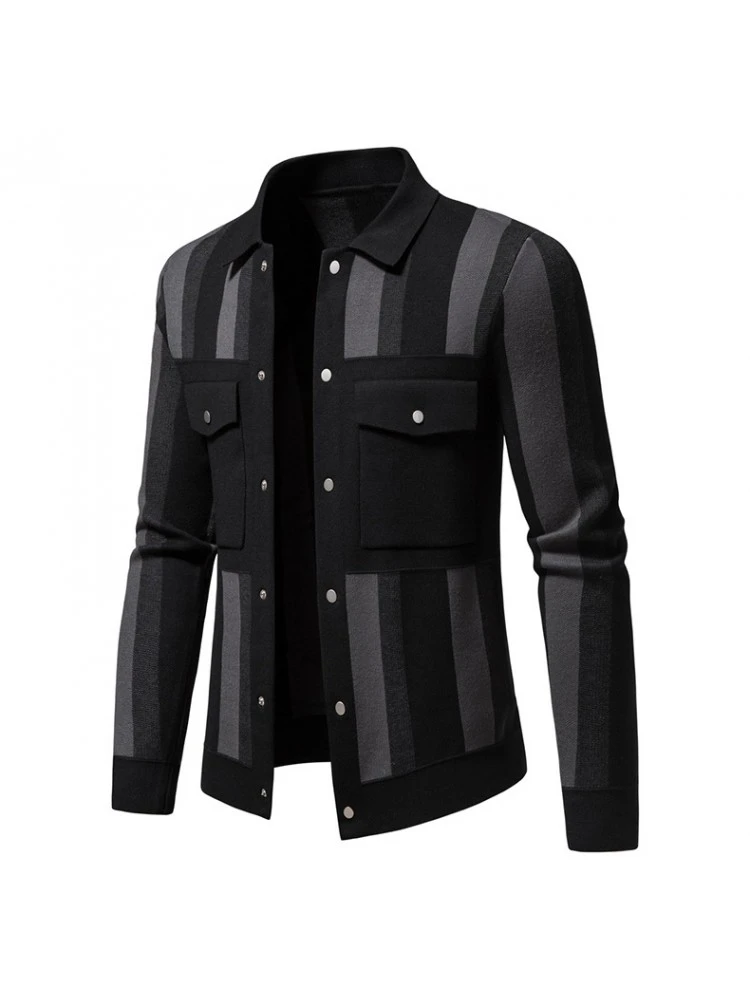 Contrast Color Pocket Coats For Men 4 Contrast Color Pocket Coats For Men - Image 2