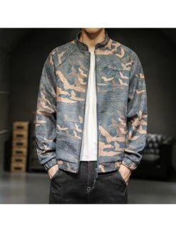 Chinese Style Trendy Embroidered Men's Suede Jacket 8 Chinese Style Trendy Embroidered Men's Suede Jacket -Active Vogue P 20221013182326245 941
