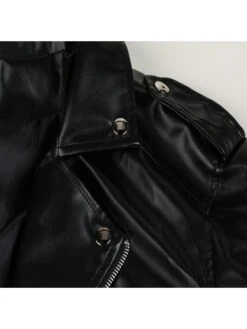 Fashion PU Leather Zipper Men's Motorcycle Jacket -Active Vogue P 20221015094449313 528