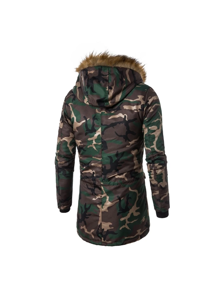 Winter Camouflage Hooded Coats For Men 4 Winter Camouflage Hooded Coats For Men - Image 2