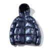 2022 Winter Glossy Hooded Pure Color Short Coats 2 2022 Winter Glossy Hooded Pure Color Short Coats -Active Vogue P 20221018111220869 507