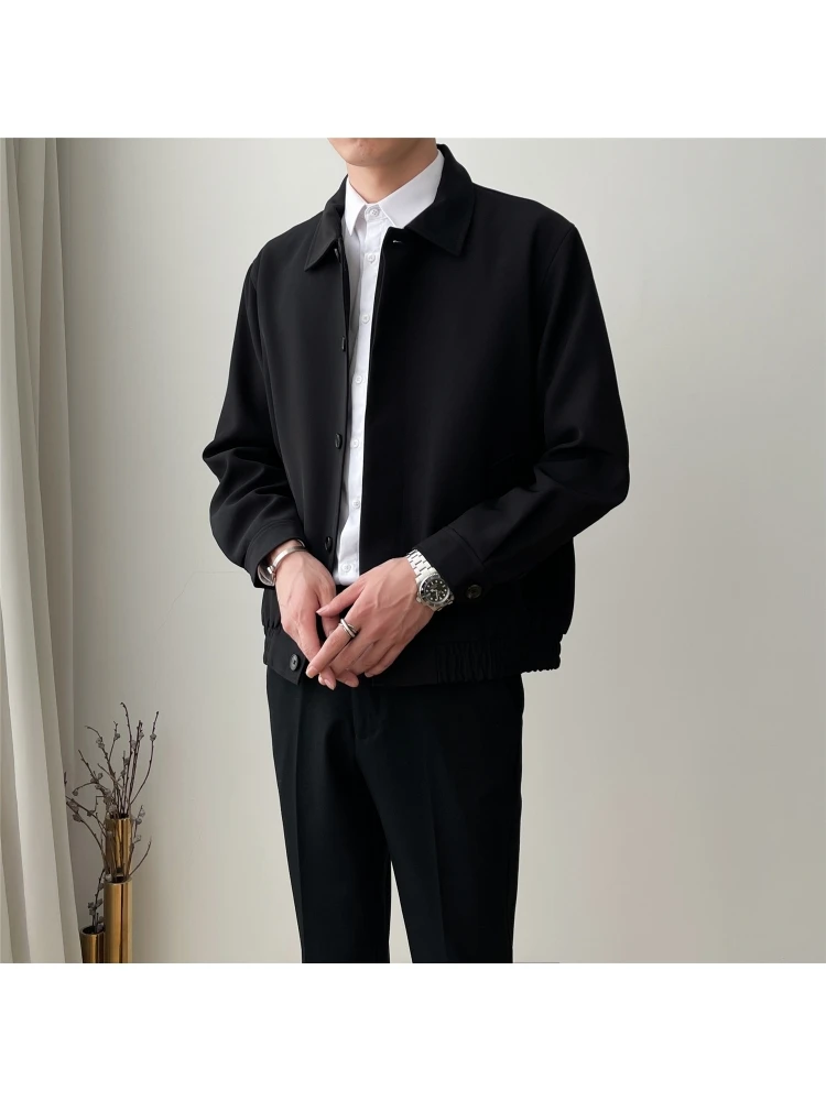 Korean Fashion Pure Color Men's Jacket 4 Korean Fashion Pure Color Men's Jacket - Image 2