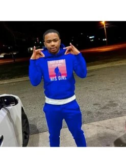 Casual Hooded Letter Printing Men's Sweatshirt