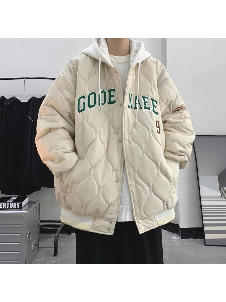 Letter Embroidery Hooded Collar Winter Coats 3 Letter Embroidery Hooded Collar Winter Coats