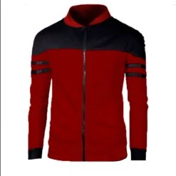 Contrast Color Casual Sports Men Coats