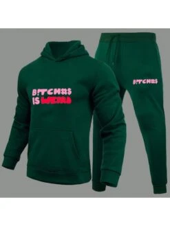 2022 Leisure Letter Hooded Men's Long Suit 9 2022 Leisure Letter Hooded Men's Long Suit -Active Vogue P 20221102111708727 539