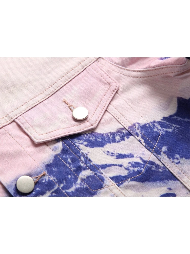 Printed Long Sleeve Fall Men Denim Jackets 7 Printed Long Sleeve Fall Men Denim Jackets - Image 5