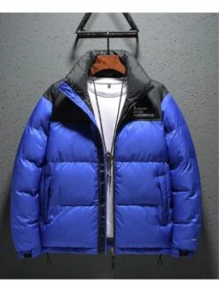 Embroidery Color Blocking Winter Down Coats For Men -Active Vogue P 20221110175958716 794