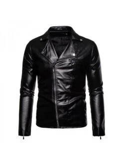 Street PU Leather Men Jacket Coats