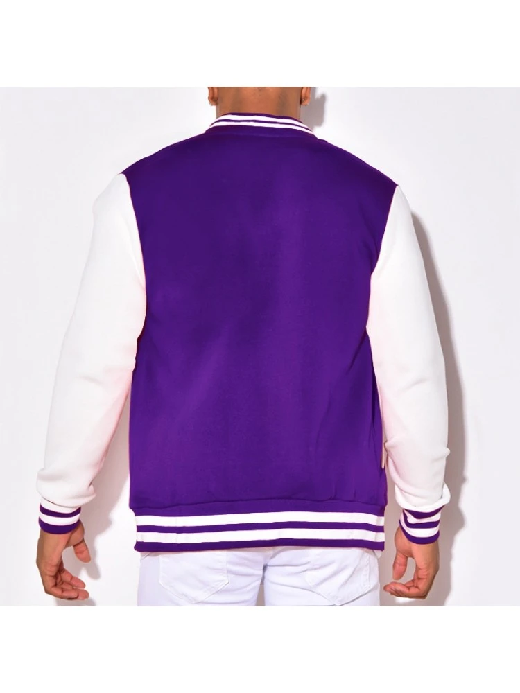 2022 Casual Contrast Color Men's Baseball Jackets 5 2022 Casual Contrast Color Men's Baseball Jackets - Image 3