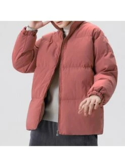 Winter New Solid Down Cotton Coats For Men -Active Vogue P 20221111171348738 593