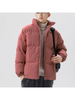 Winter New Solid Down Cotton Coats For Men -Active Vogue P 20221111171350878 648