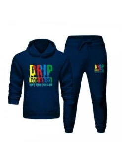 Active Casual Letter Printed Long Suits For Men