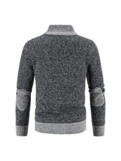 Men's Patchwork Standing Collar Jacket -Active Vogue P 20221123173211845 330