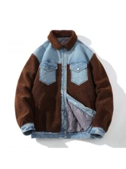 Winter New Casual Denim Patchwork Men's Jacket -Active Vogue P 20221210115553641 231