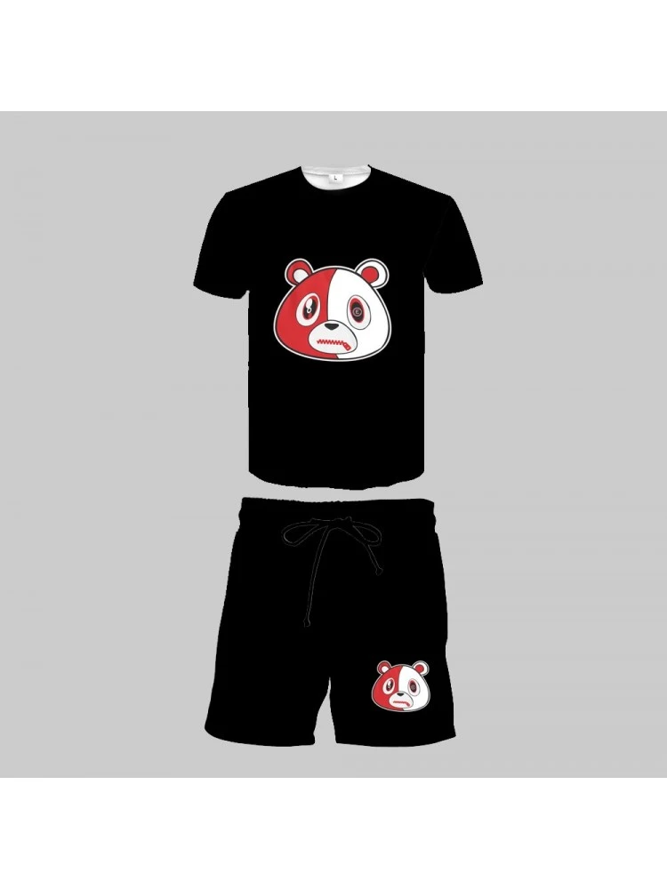 Black Bear Graphic Men Short Suits 5 Black Bear Graphic Men Short Suits - Image 3
