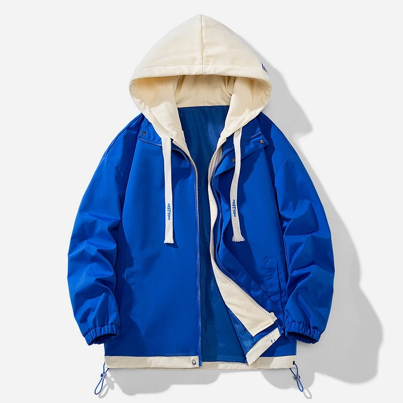 Fall Contrast Color Patchwork Men Jacket Coats 3 Fall Contrast Color Patchwork Men Jacket Coats