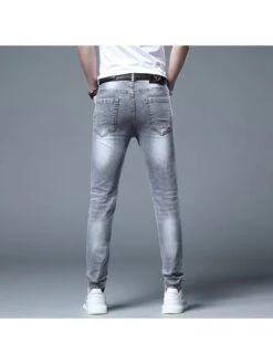 2023 Slim Bear Embroidered Blue Jeans For Men 16 2023 Slim Bear Embroidered Blue Jeans For Men -Active Vogue P 20230318142120036 415