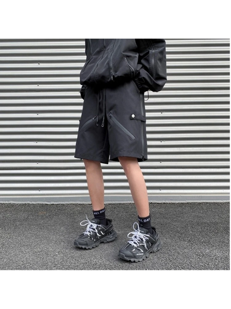 Summer Fashion Drawstring Wide Leg Men Half Pants 4 Summer Fashion Drawstring Wide Leg Men Half Pants - Image 2
