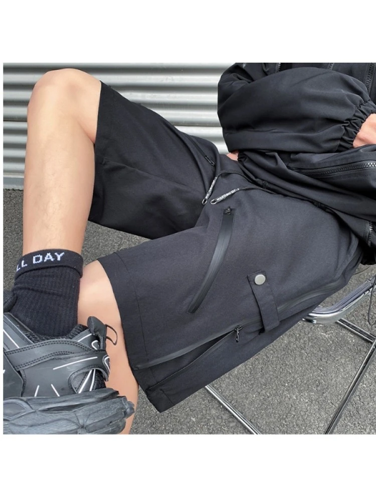 Summer Fashion Drawstring Wide Leg Men Half Pants 7 Summer Fashion Drawstring Wide Leg Men Half Pants - Image 5