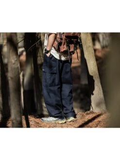 Casual Loose Pure Color Pockets Men's Long Trousers -Active Vogue P 20230506202757938 578