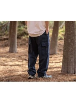 Casual Loose Pure Color Pockets Men's Long Trousers -Active Vogue P 20230506202800245 574