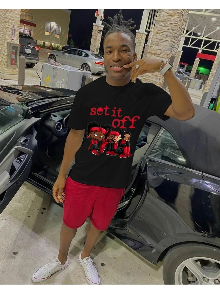 Red Printing Short Sleeve Suit For Men 4 Red Printing Short Sleeve Suit For Men - Image 2