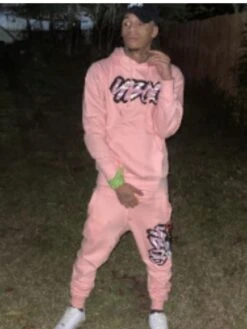 Men Fall Sportswear Hooded 2pc Pants Sets