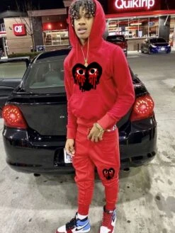 Fall Street Printed Hooded Pants Sets -Active Vogue P 20230818152149384 257