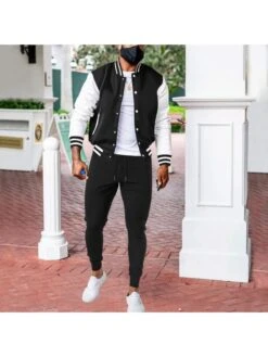 Fall Baseball Jackets 2pc Pants Sets
