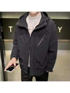 Patchwork Hooded Loose Jackets