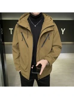 Patchwork Hooded Loose Jackets -Active Vogue P 20231017134206160 901