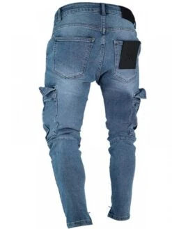 Patchwork Denim Cargo Pocket Jeans 7 Patchwork Denim Cargo Pocket Jeans -Active Vogue P 20231113171614866 740