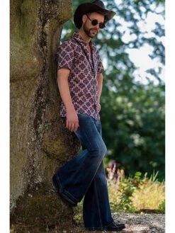 Patchwork Denim Flared Jeans -Active Vogue P 20231113172216864 352