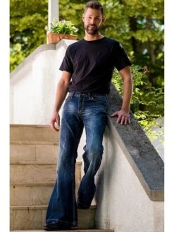 Patchwork Denim Flared Jeans -Active Vogue P 20231113172219365 624