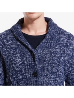 Knot Cabe Knit Lapel Neck Buckle Cardigan -Active Vogue P 20231124190746554 941