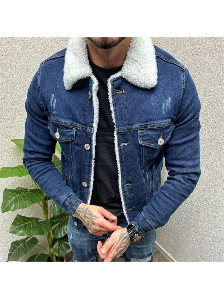 Patchwork Long Sleeve Cargo Denim Jackets 5 Patchwork Long Sleeve Cargo Denim Jackets - Image 3
