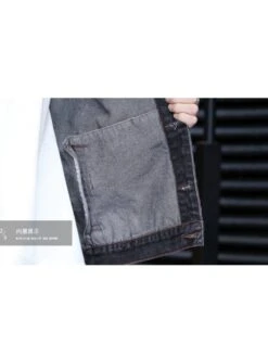 Embroidery Single Breasted Denim Jackets -Active Vogue P 20240110145058134 887