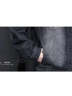 Embroidery Single Breasted Denim Jackets -Active Vogue P 20240110145105493 632