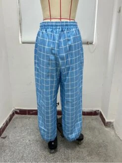 Jacquard Weave Plaid Lace-Up Men's Long Pant -Active Vogue P 20240130155010817 278