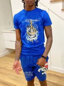 Letter Skull Printed Loose Short Suit -Active Vogue P 20240417105642478 910