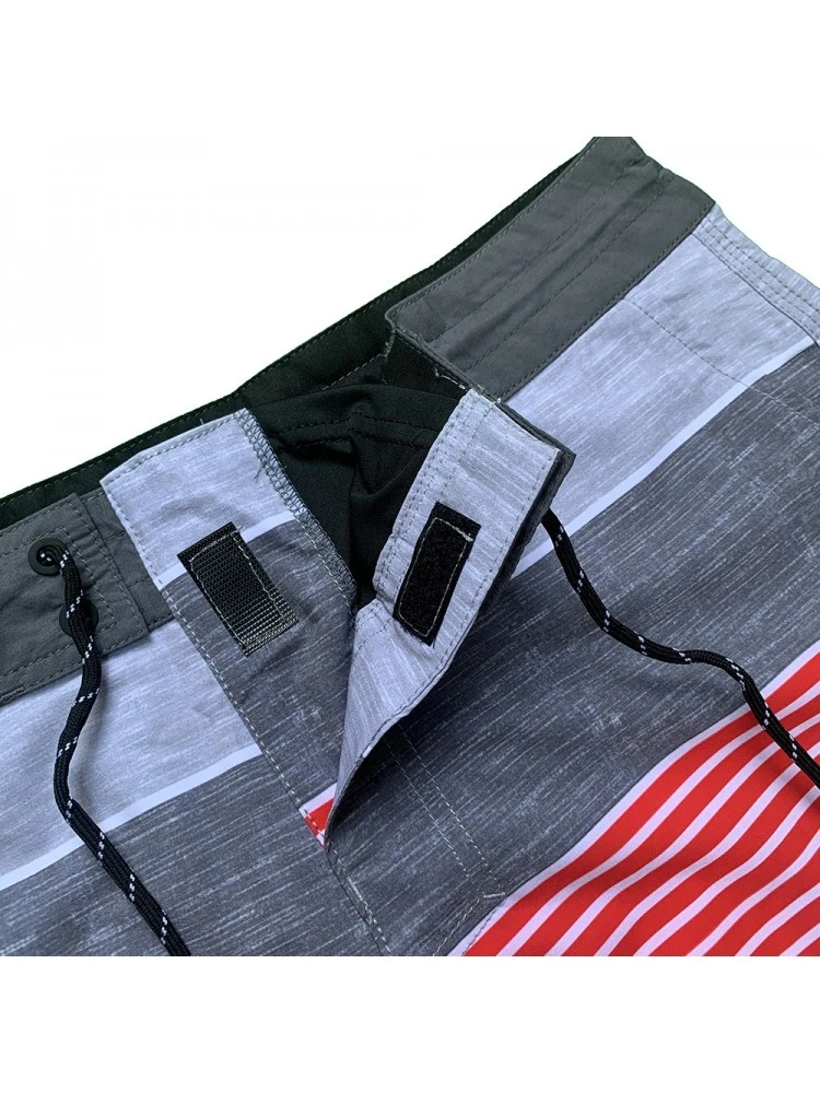 Colorblock Striped Leisure Men's Short Pants 9 Colorblock Striped Leisure Men's Short Pants - Image 7