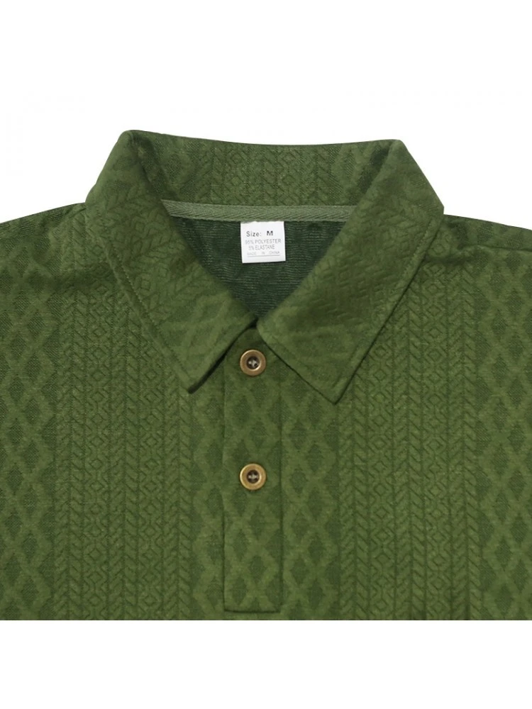 Jacquard Weave Short Sleeve Loose Short Suit 13 Jacquard Weave Short Sleeve Loose Short Suit - Image 11