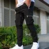 Lace Up Patchwork Zipper Men's Long Pant -Active Vogue P 20240429111516119 622