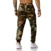 Camouflage Mid-rise Straight Long Cropped